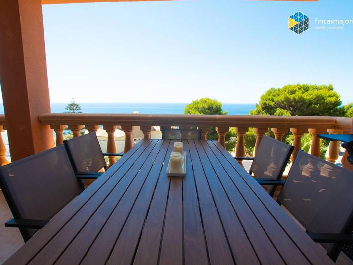 Ferienwohnung für 3 Personen, mit Meerblick und Terrasse in Cala Pi